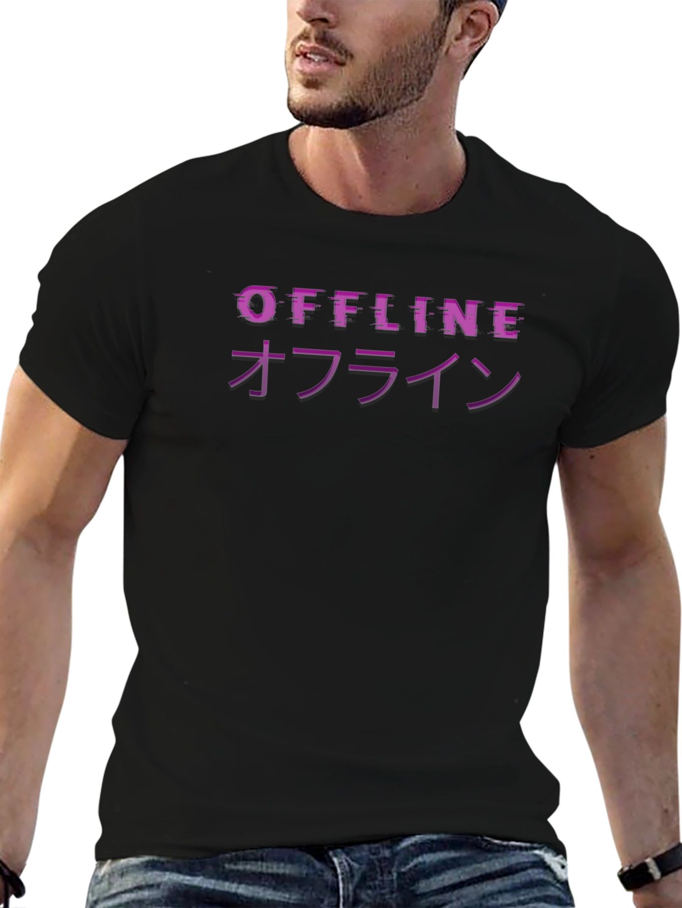 Offline Glitch T-Shirt - Stylish Graphic Tee