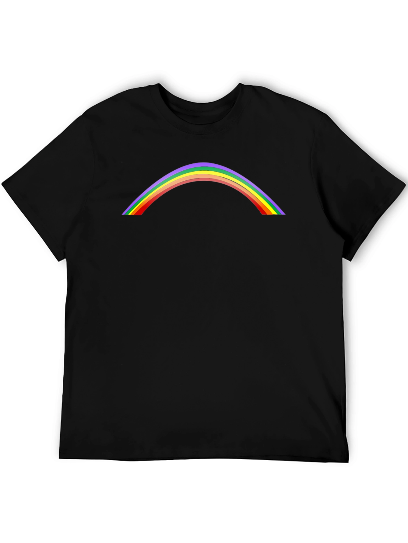 Rainbow Arch Graphic Tee - Stylish Casual Shirt