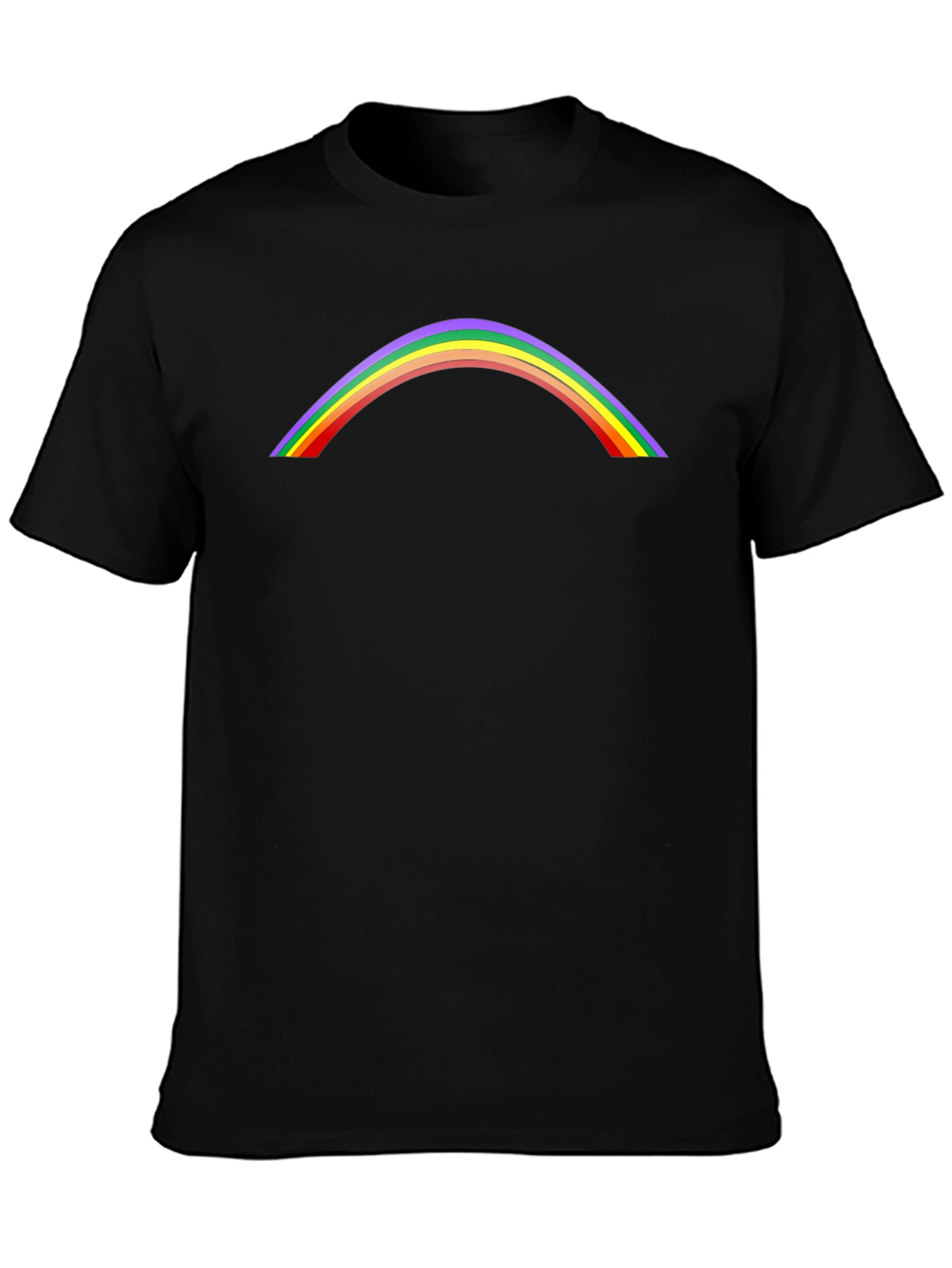 Rainbow Arch Graphic Tee - Stylish Casual Shirt