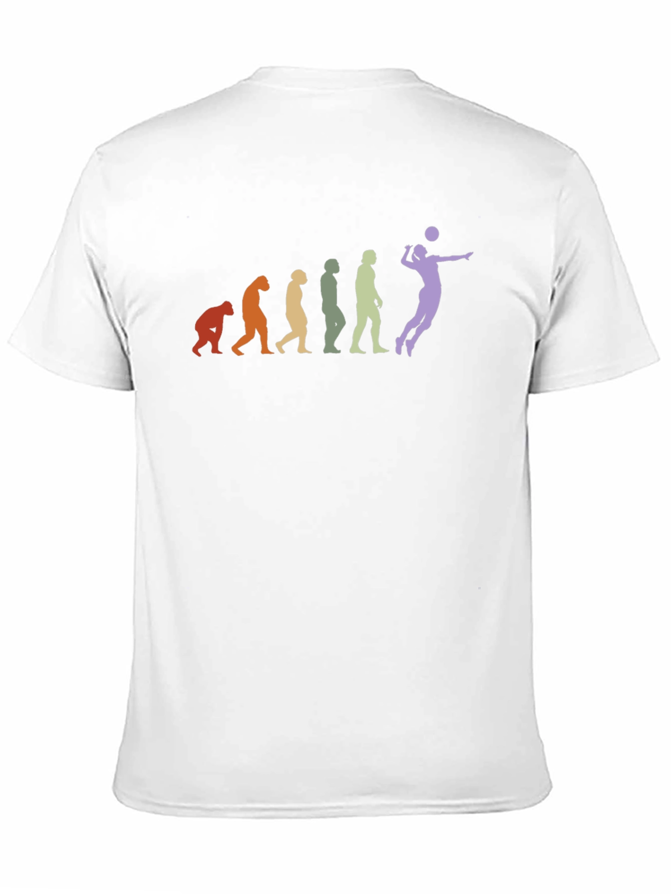 Volleyball Evolution Black T-Shirt