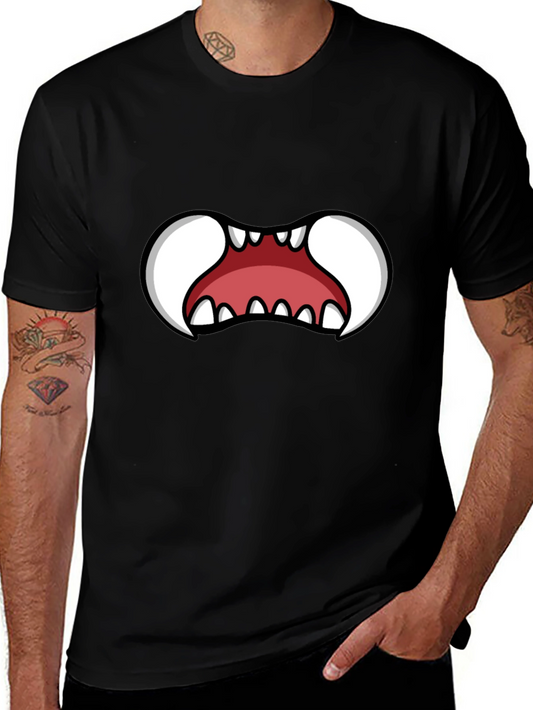 Monster Mouth Graphic Tee - Black