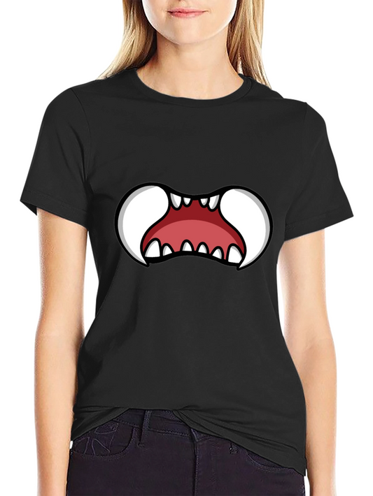 Monster Mouth Graphic Tee - Black