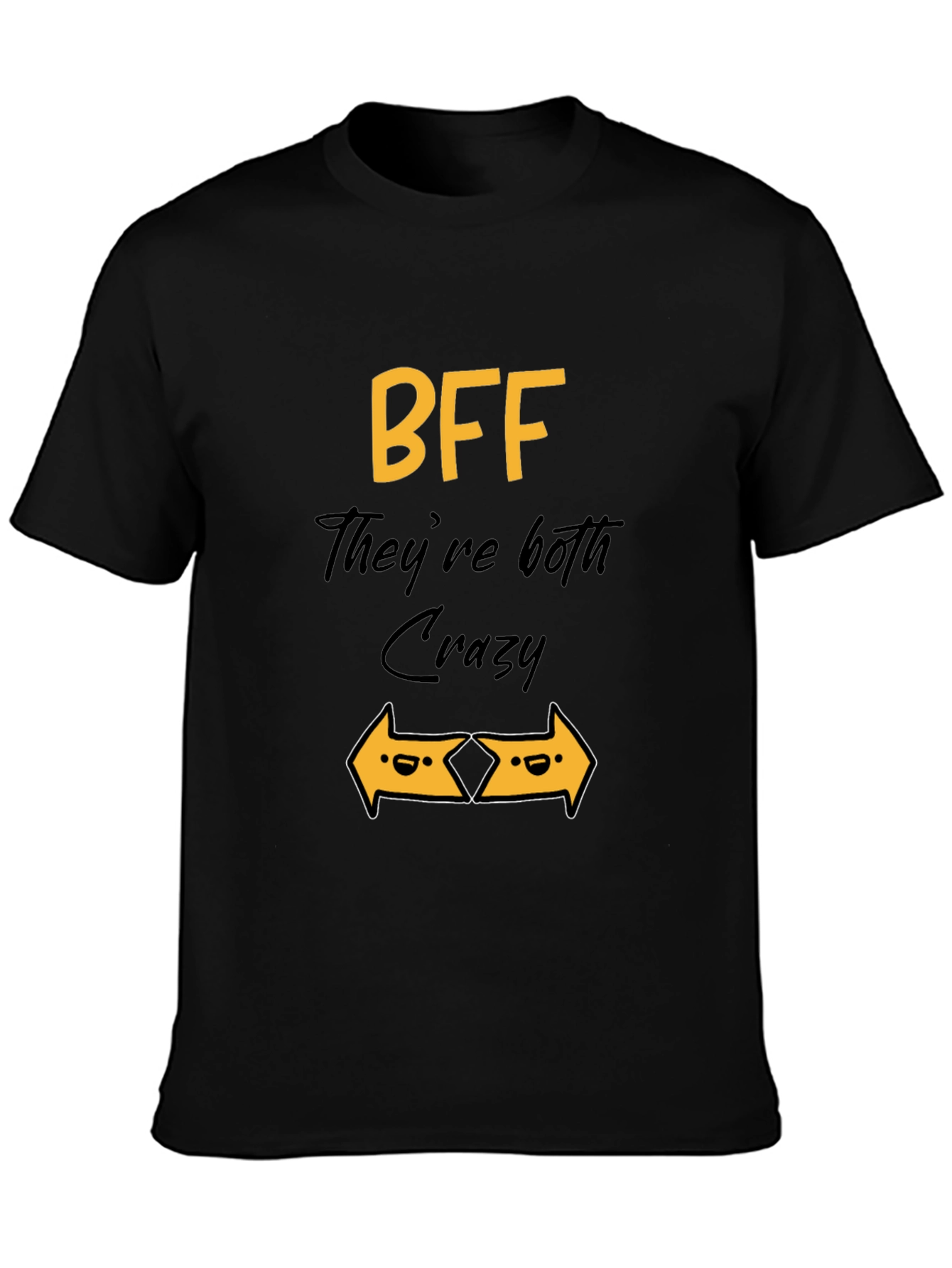 BFF Crazy Arrows Graphic T-Shirt - Black