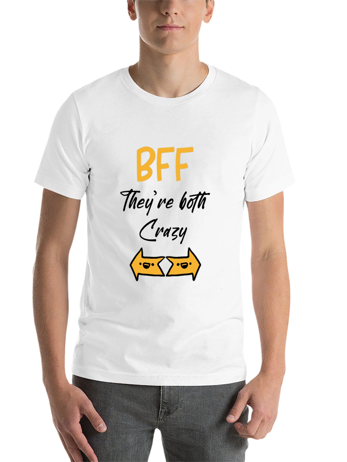 BFF Crazy Arrows Graphic T-Shirt - Black