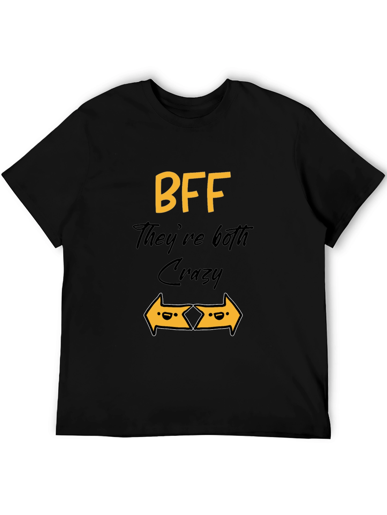 BFF Crazy Arrows Graphic T-Shirt - Black