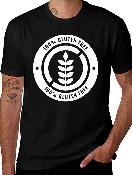 Gluten Free 100% Black T-Shirt