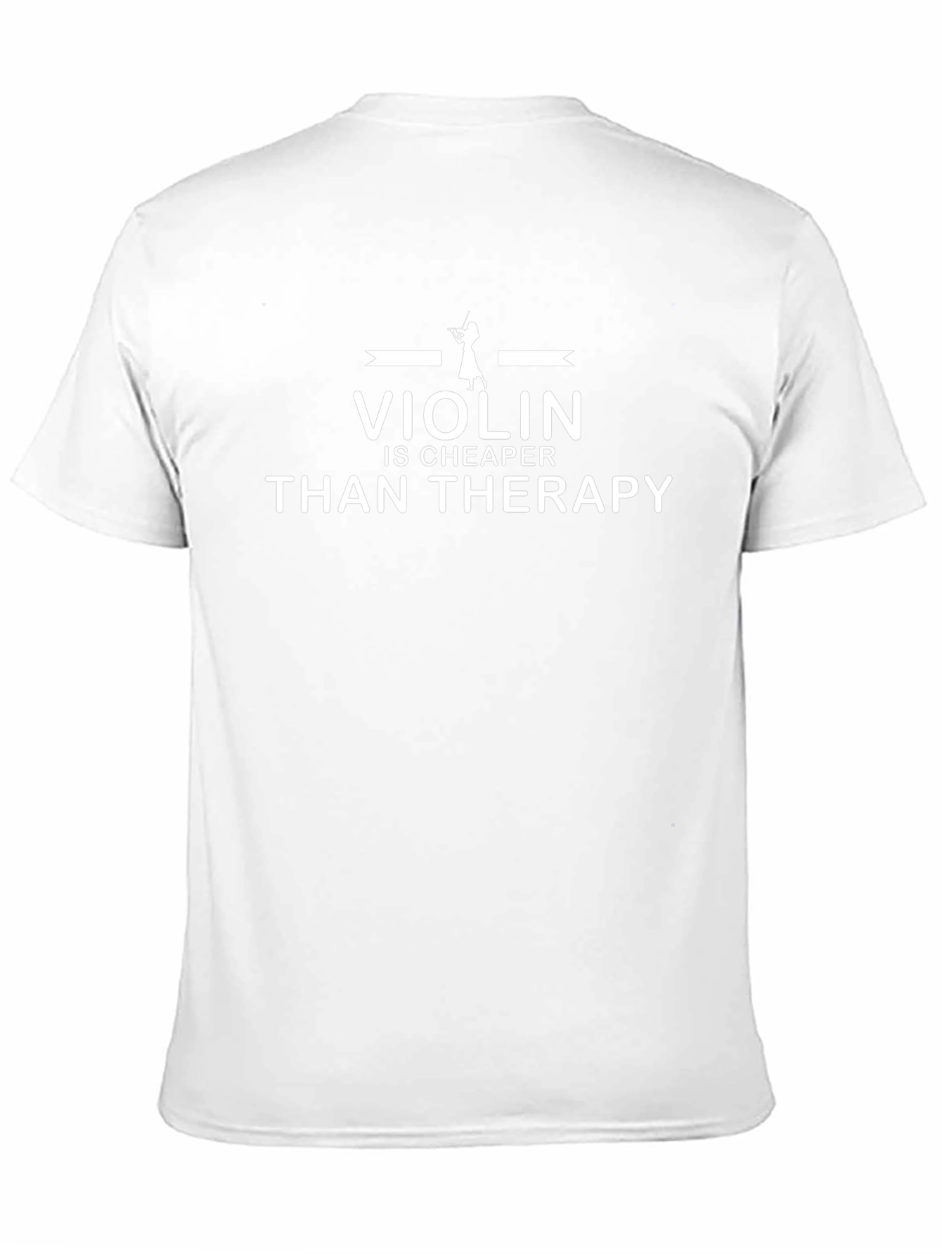 Violin Cheaper Than Therapy - Black T-Shirt