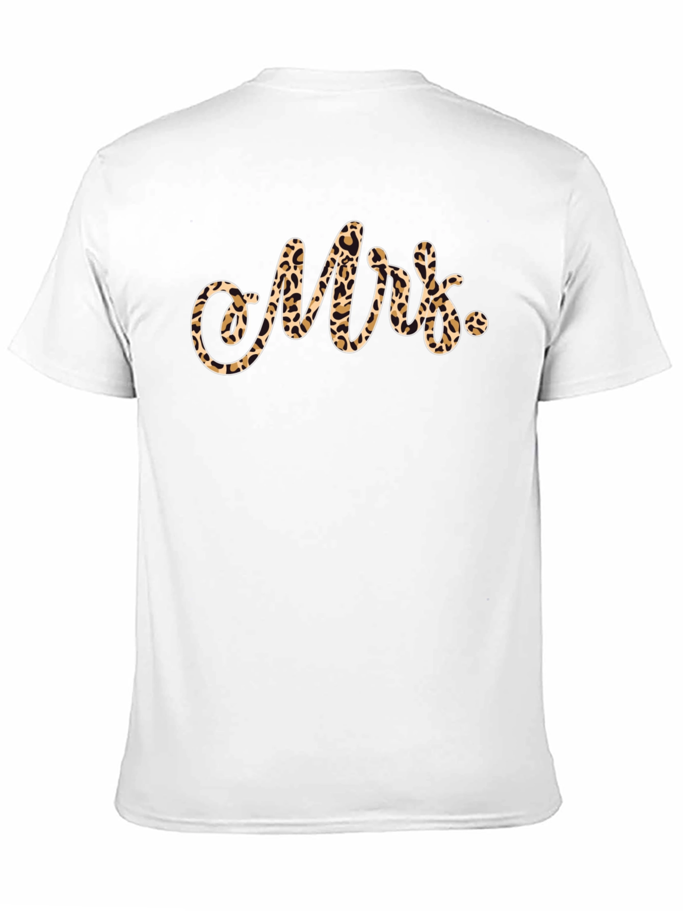 Mrs. Leopard Print T-Shirt - Newlywed Apparel