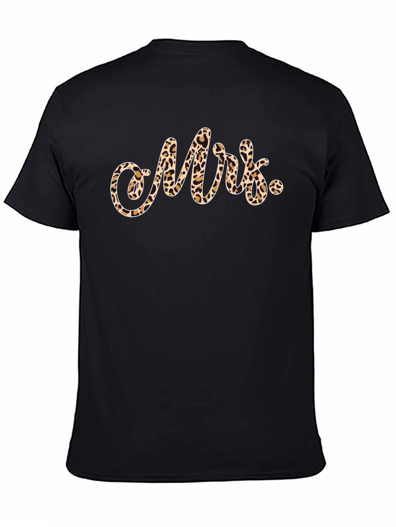 Mrs. Leopard Print T-Shirt - Newlywed Apparel
