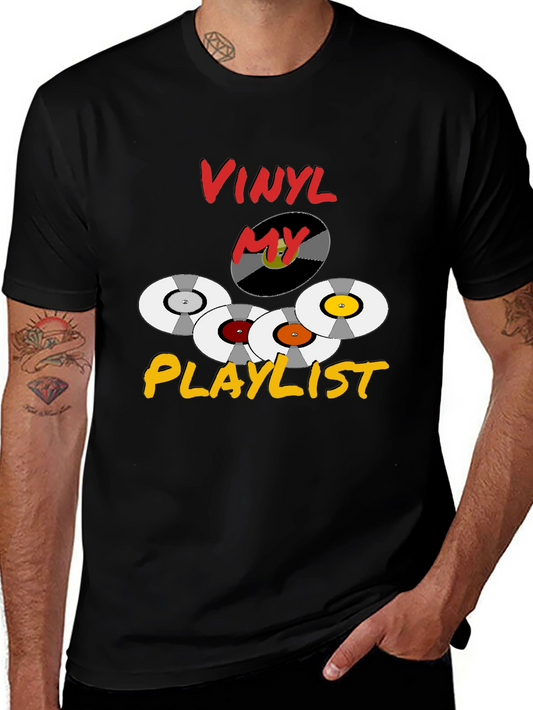Vinyl Playlist T-Shirt - Retro Music Lover Tee