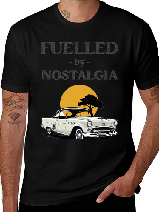 Fueled by Nostalgia Classic Car Graphic T-Shirt