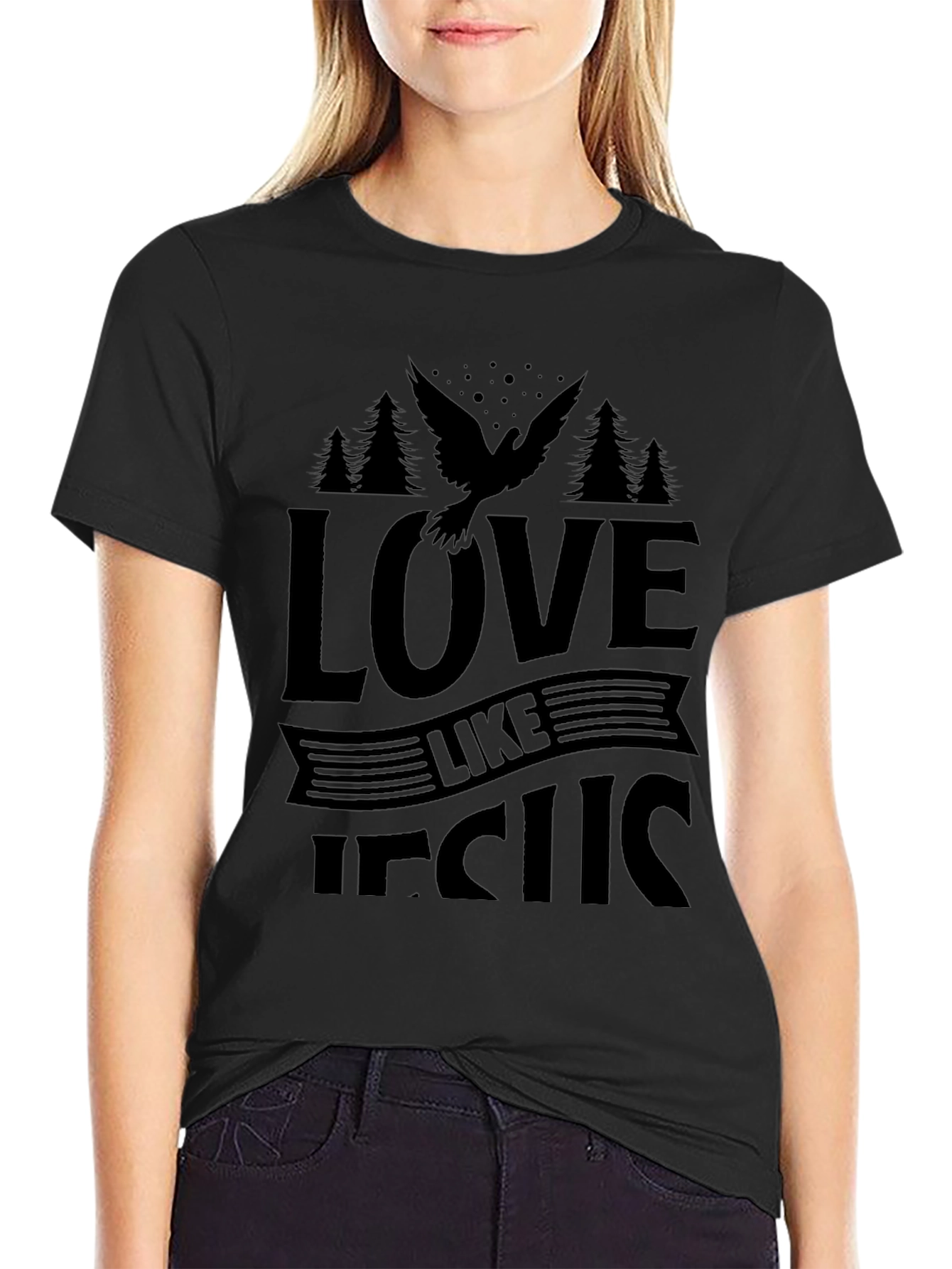 Love Like Jesus Black T-Shirt