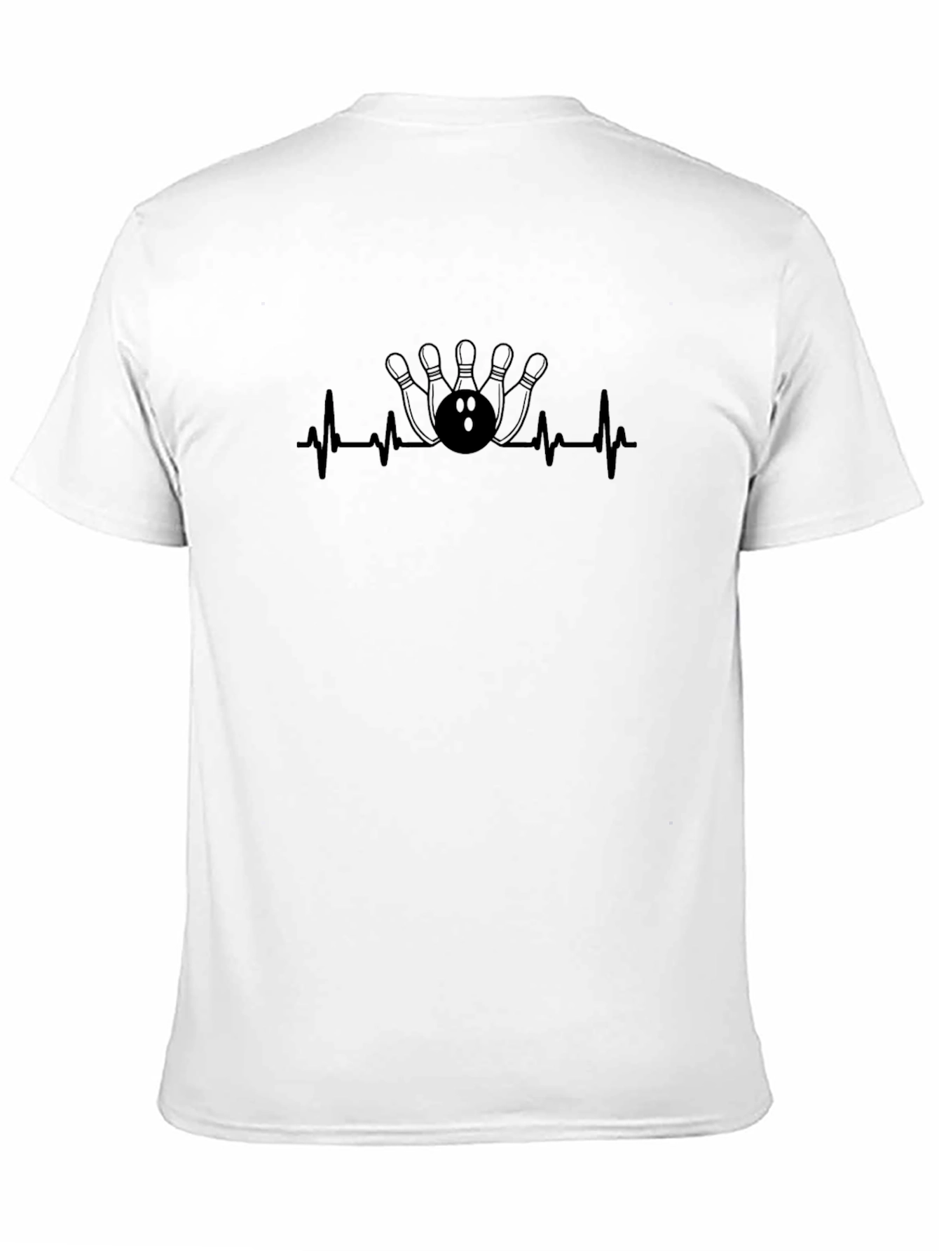 Bowling Heartbeat T-Shirt - Black