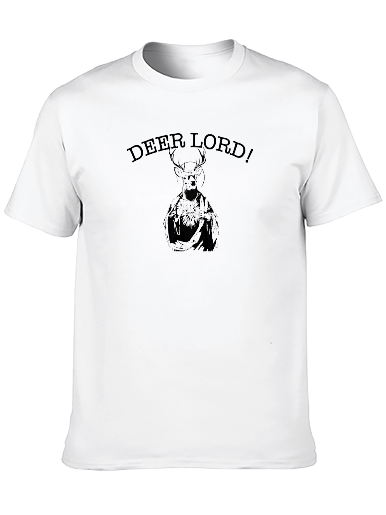 Deer Lord Black Graphic Tee