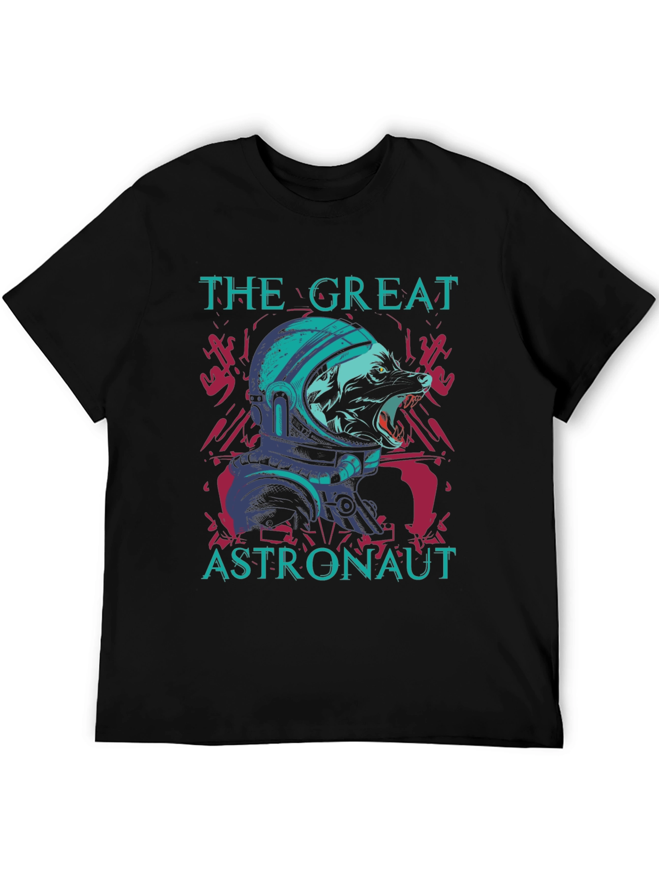 The Great Astronaut Wolf Graphic Tee