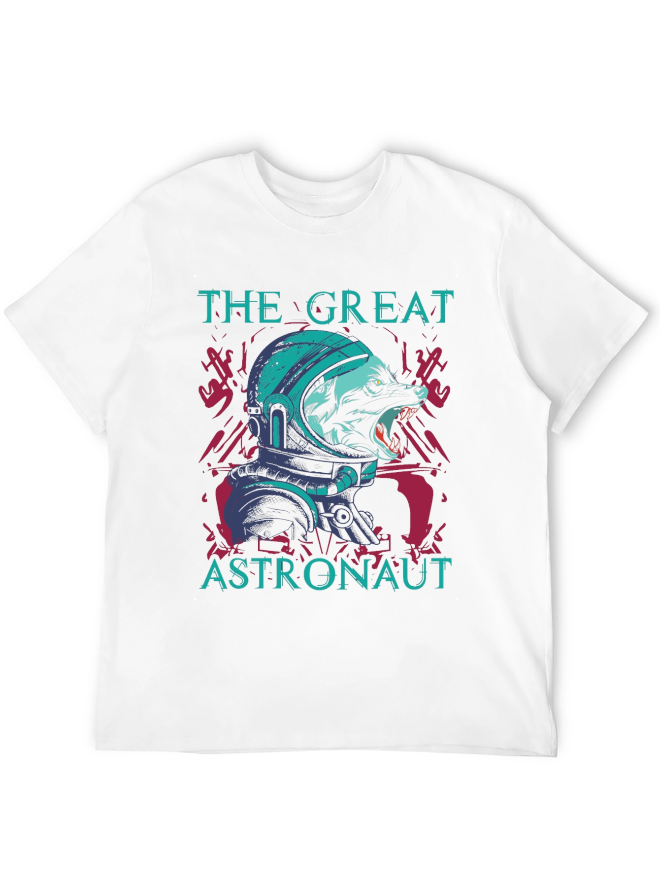 The Great Astronaut Wolf Graphic Tee