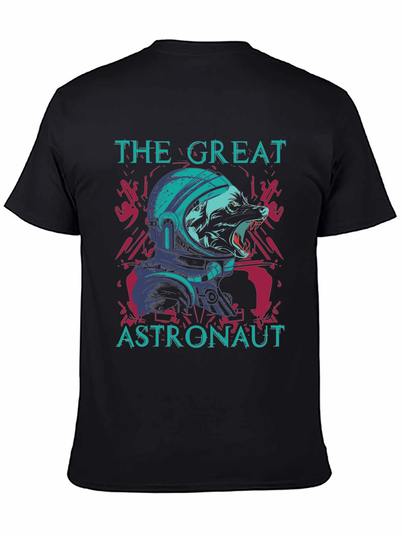 The Great Astronaut Wolf Graphic Tee