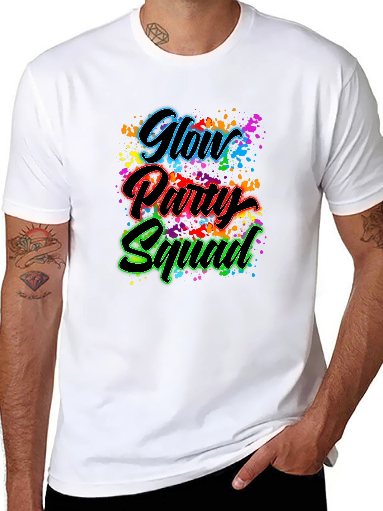 Glow Party Squad Graphic T-Shirt