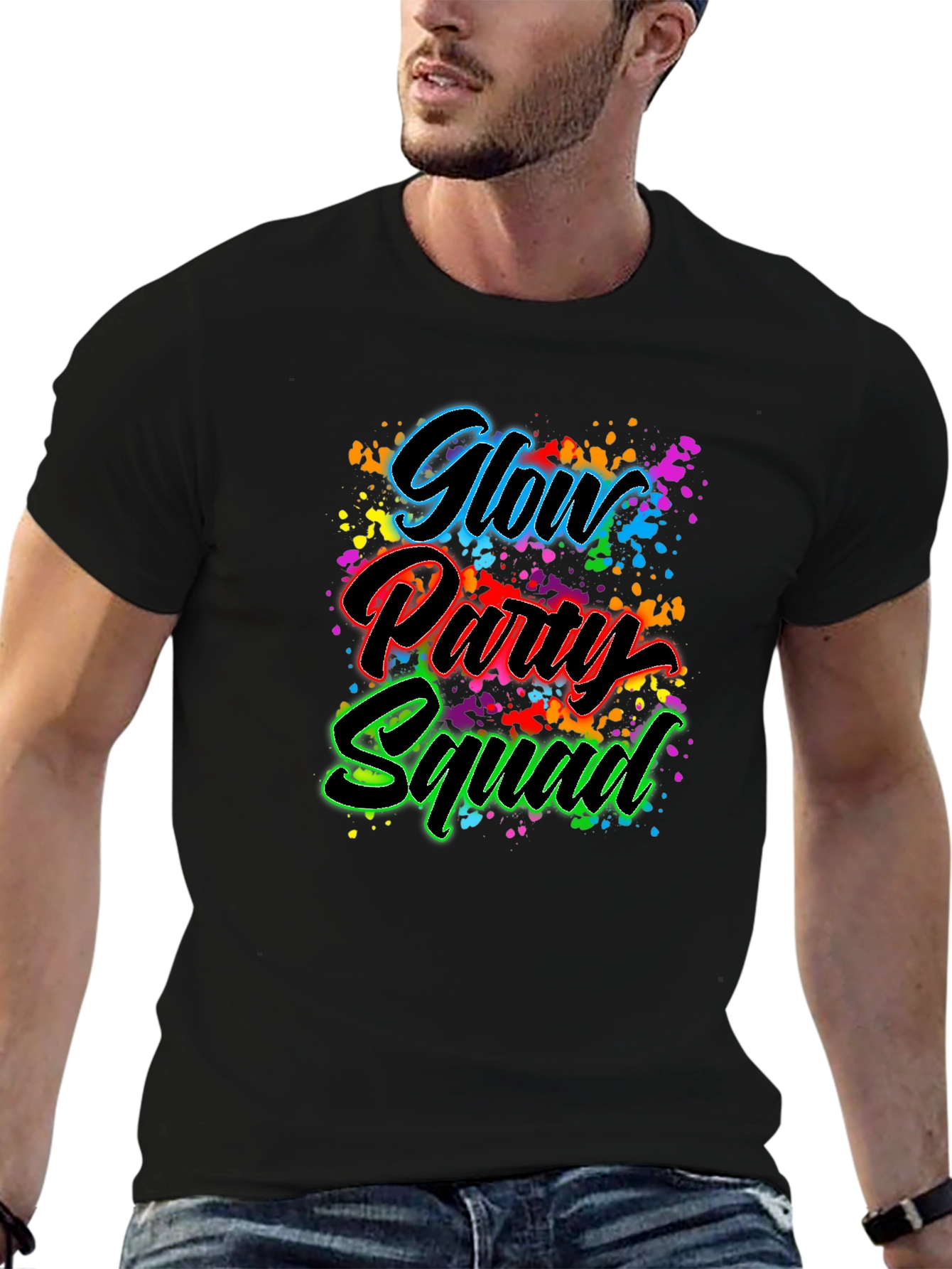 Glow Party Squad Graphic T-Shirt