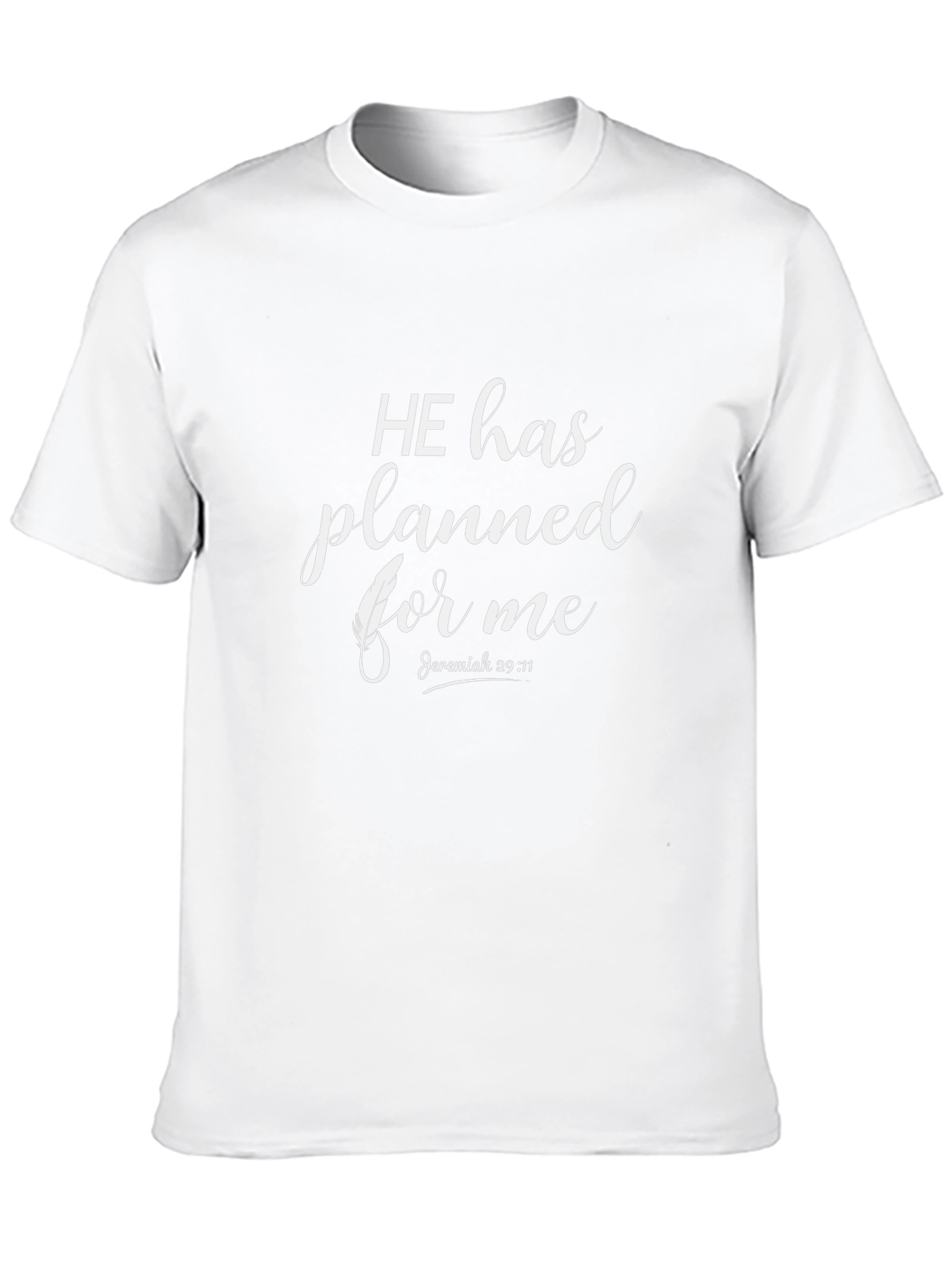 He Has Planned For Me Black T-Shirt