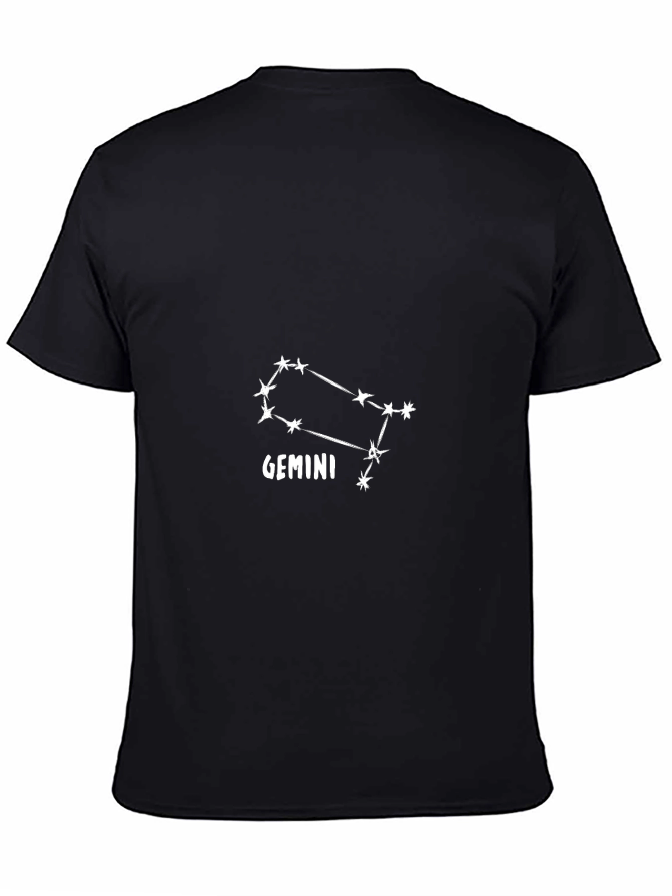 Gemini Constellation Black T-Shirt