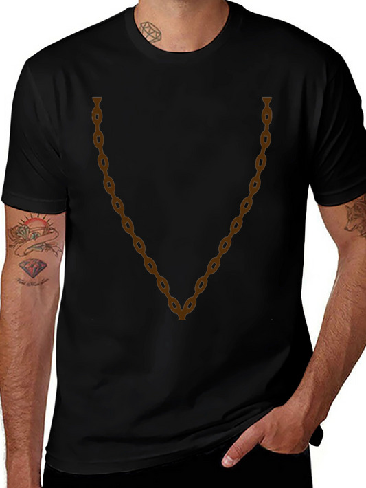 Chain Graphic Tee - Casual Style