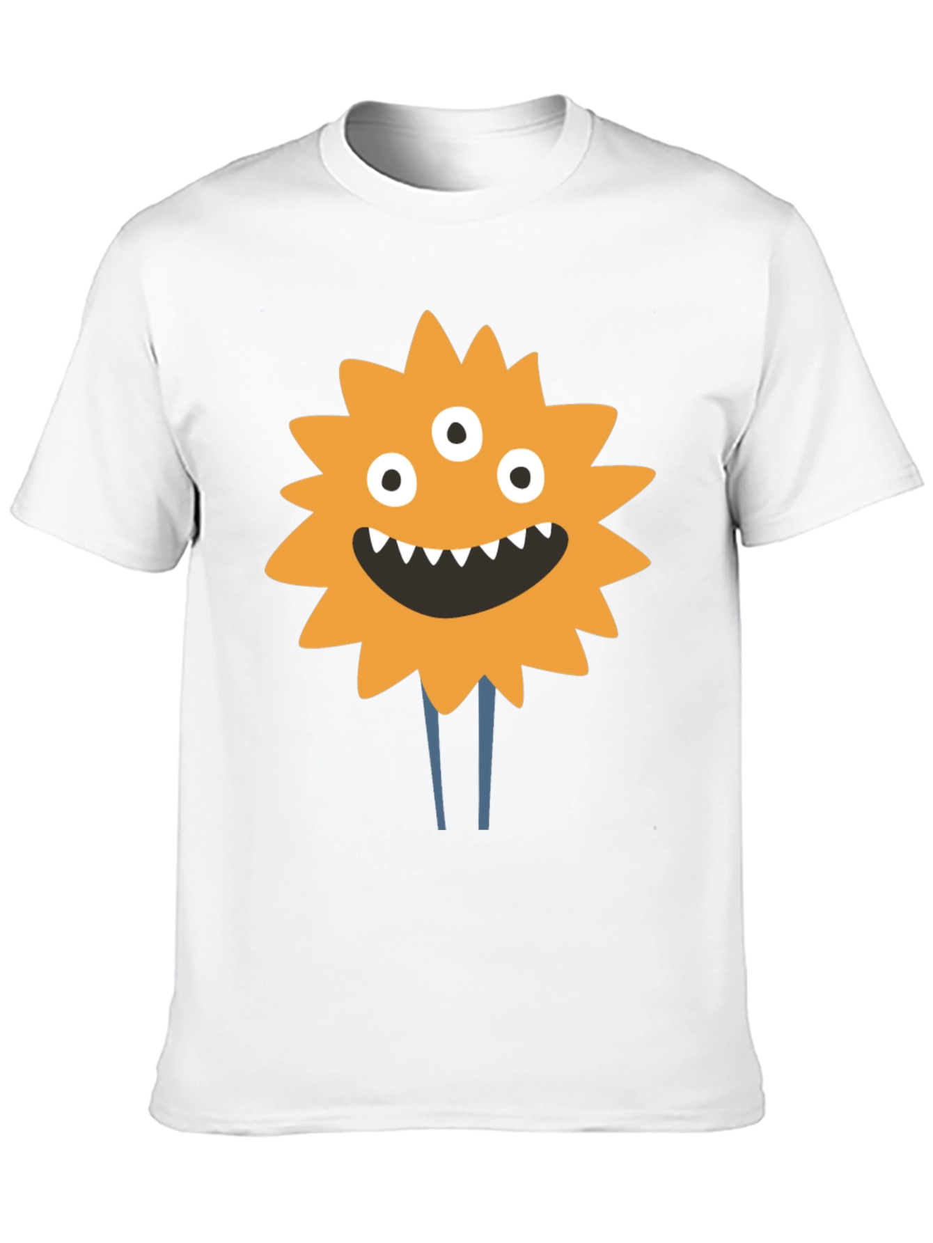Monster Graphic Print T-Shirt - Black