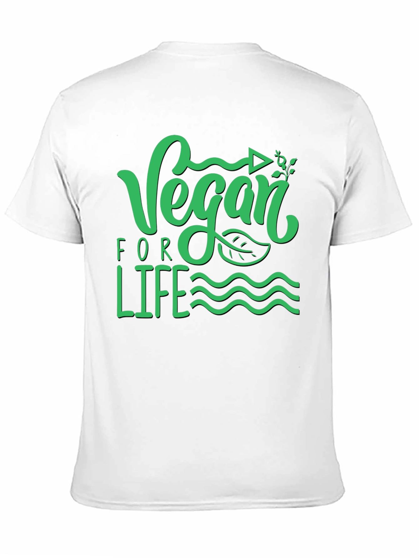 Vegan For Life Graphic T-Shirt Black