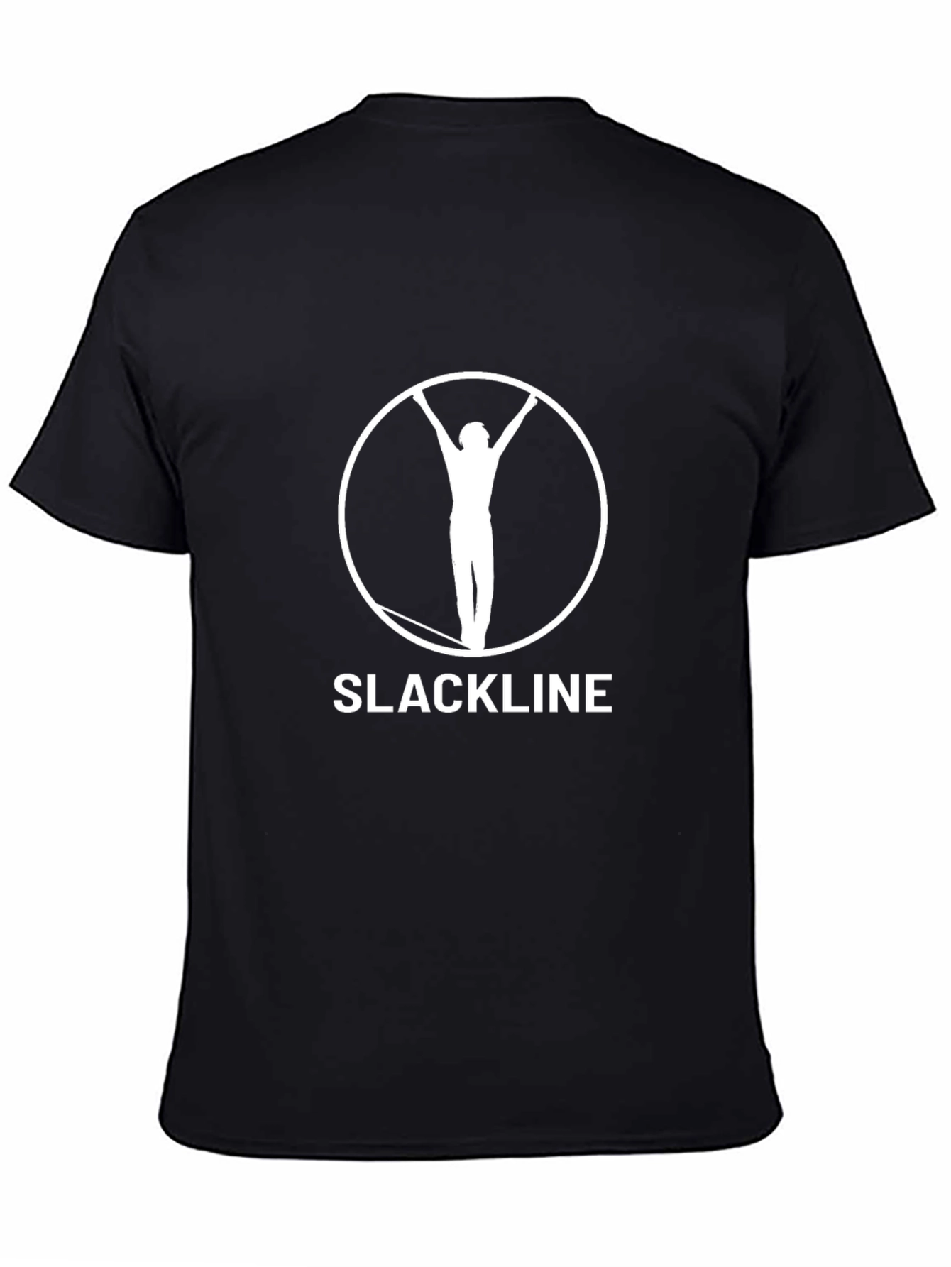 Slackline Graphic Tee - Black Cotton T-Shirt