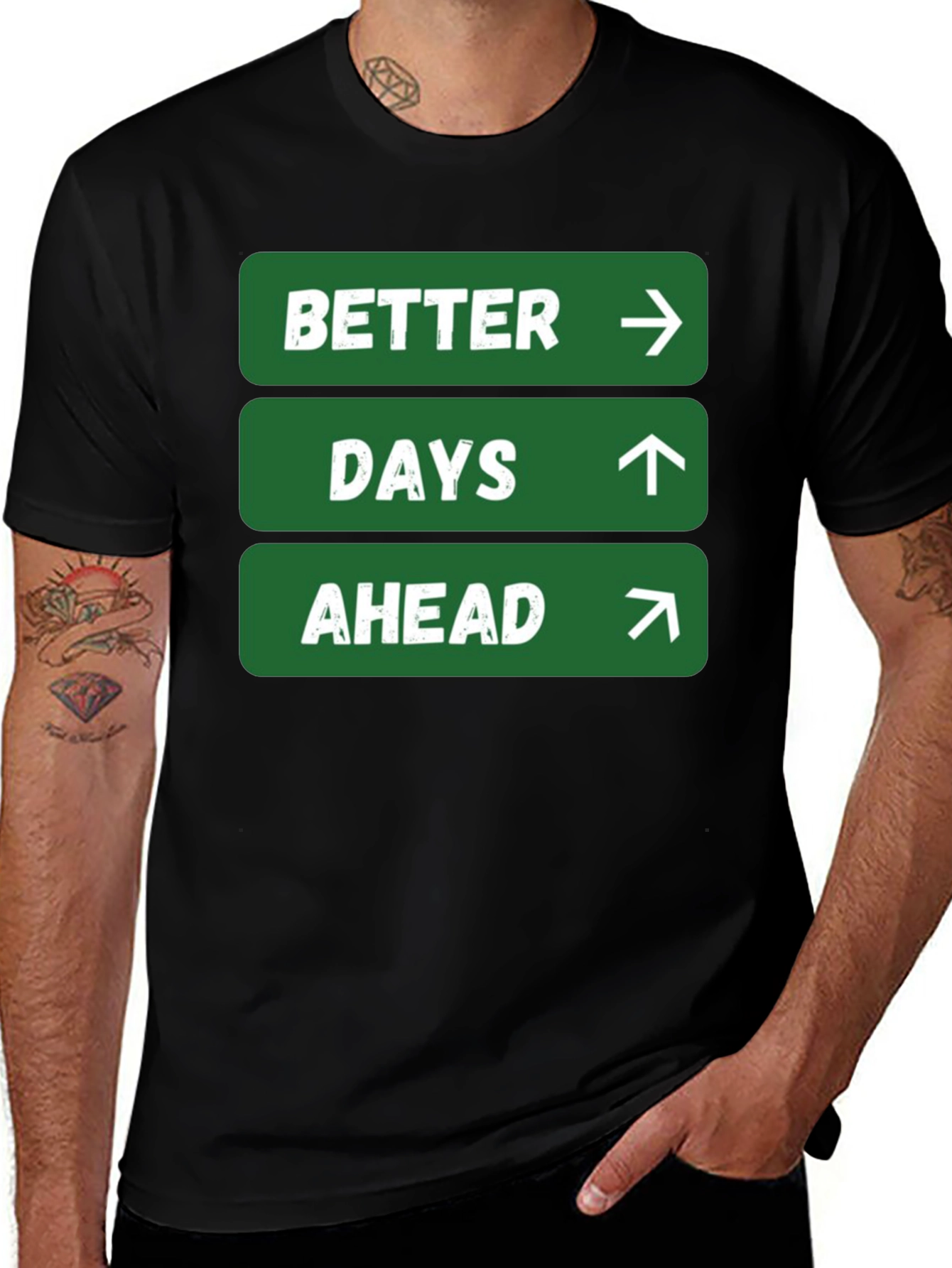 Better Days Ahead Graphic Tee - Positive Message Shirt
