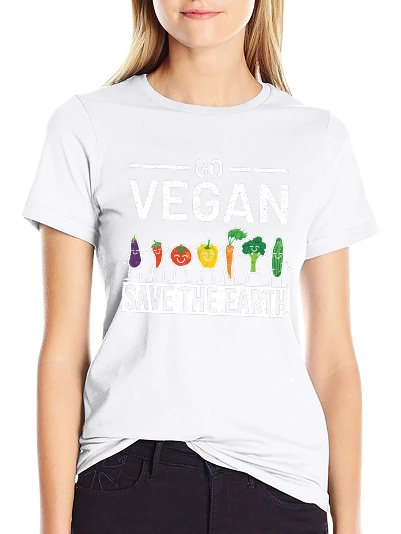 Go Vegan Save The Earth T-Shirt