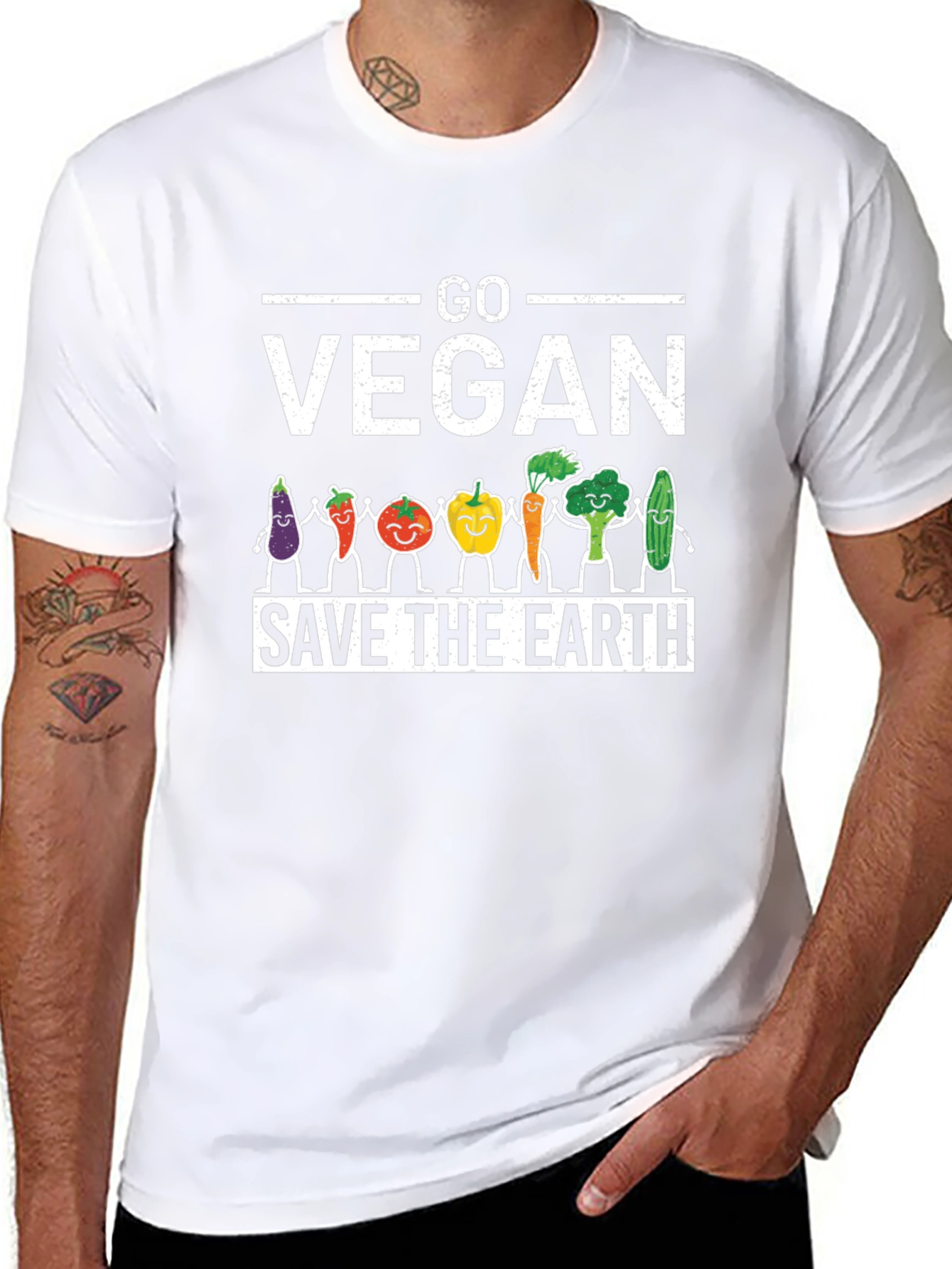 Go Vegan Save The Earth T-Shirt