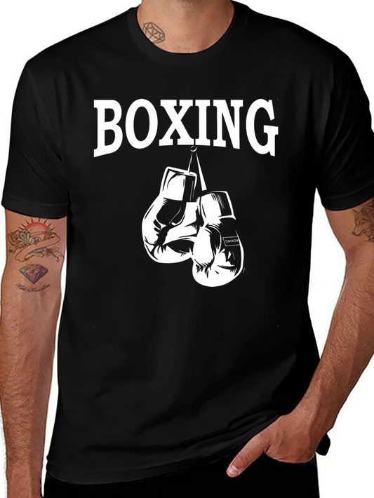 Boxing Gloves Graphic Tee - Black