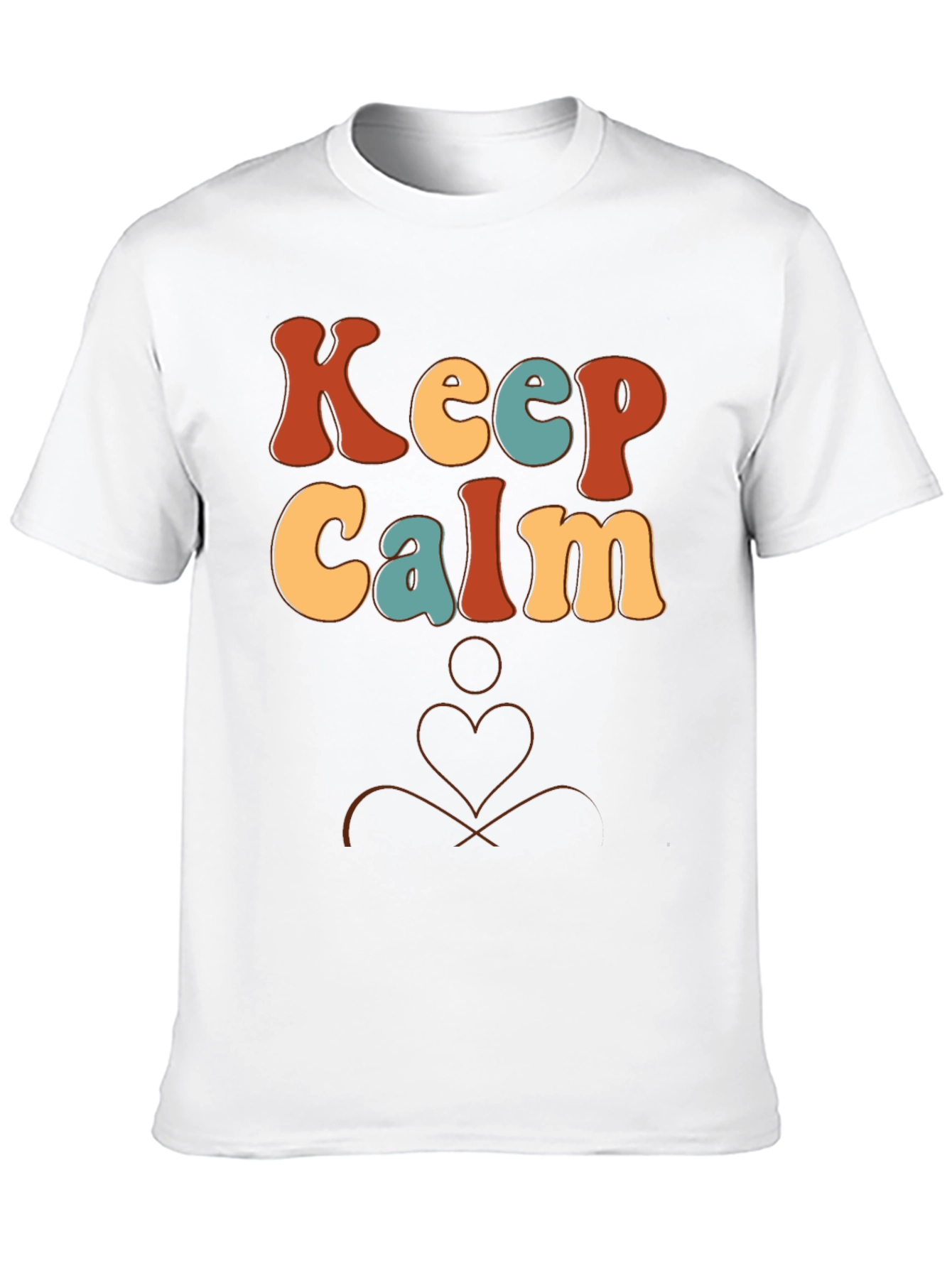 Keep Calm Retro Graphic Tee - Black