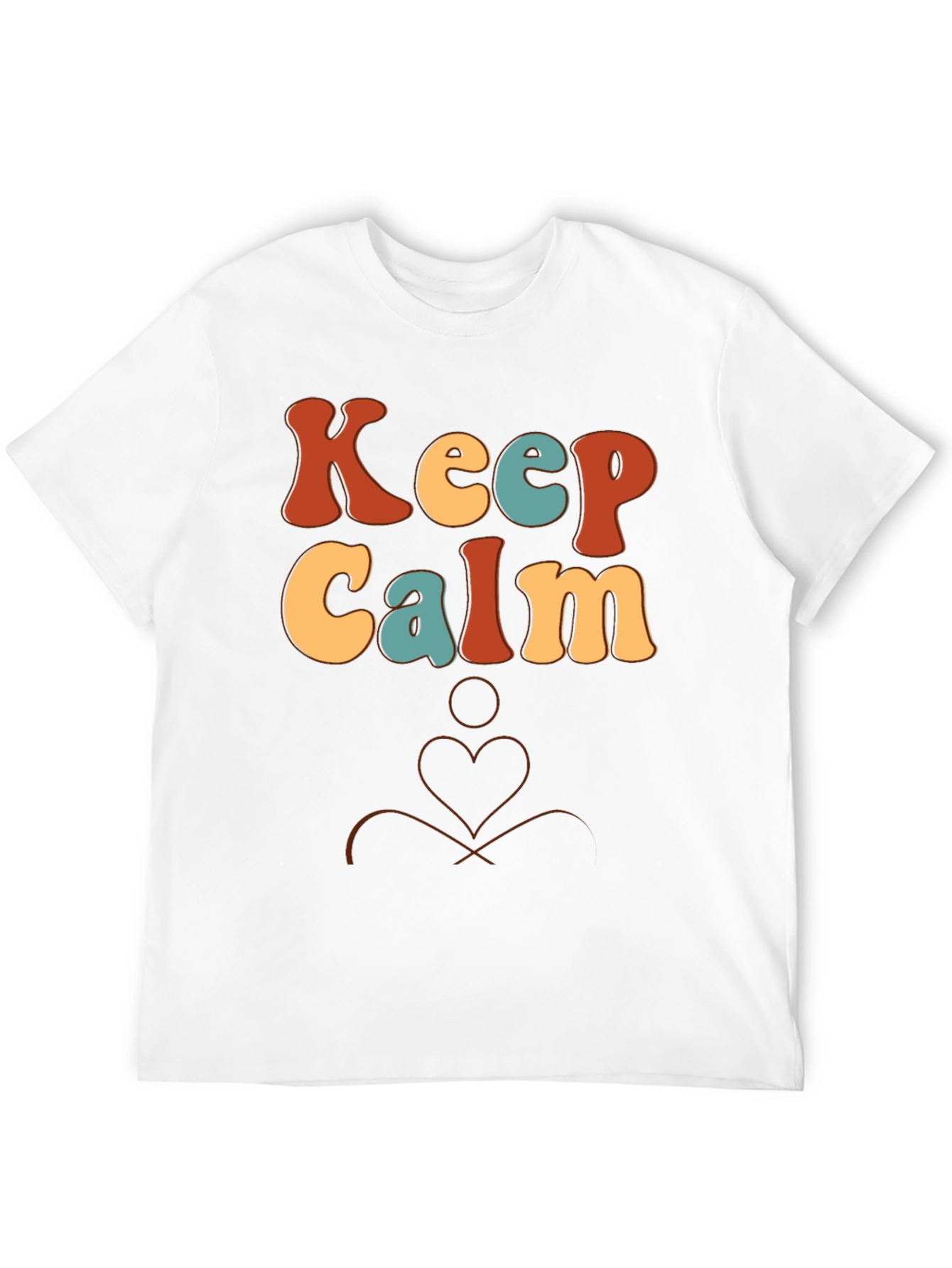 Keep Calm Retro Graphic Tee - Black