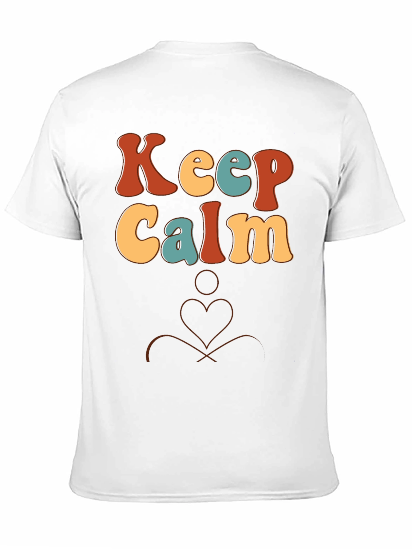 Keep Calm Retro Graphic Tee - Black