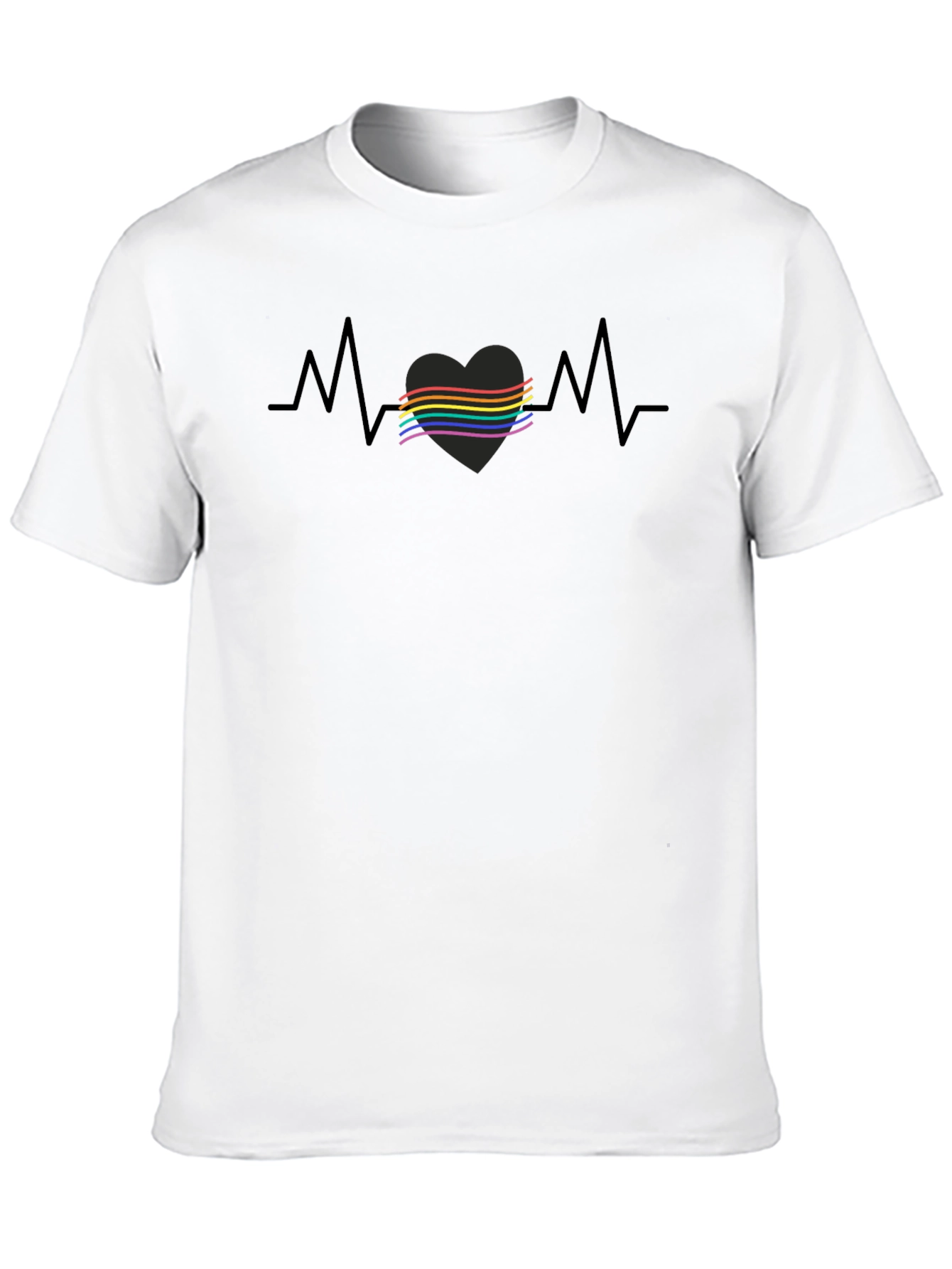 LGBT Heartbeat T-Shirt - Pride Month Tee