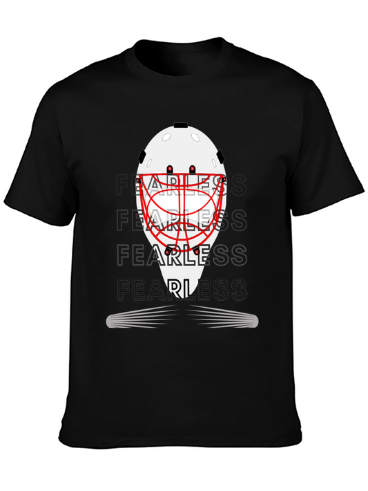 Fearless Hockey Goalie Mask Graphic Tee