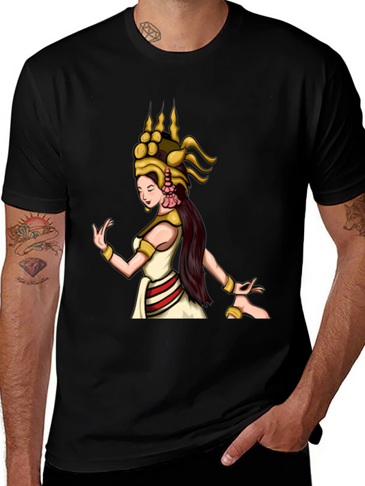Elegant Dancer Graphic Tee - Unisex Black T-Shirt