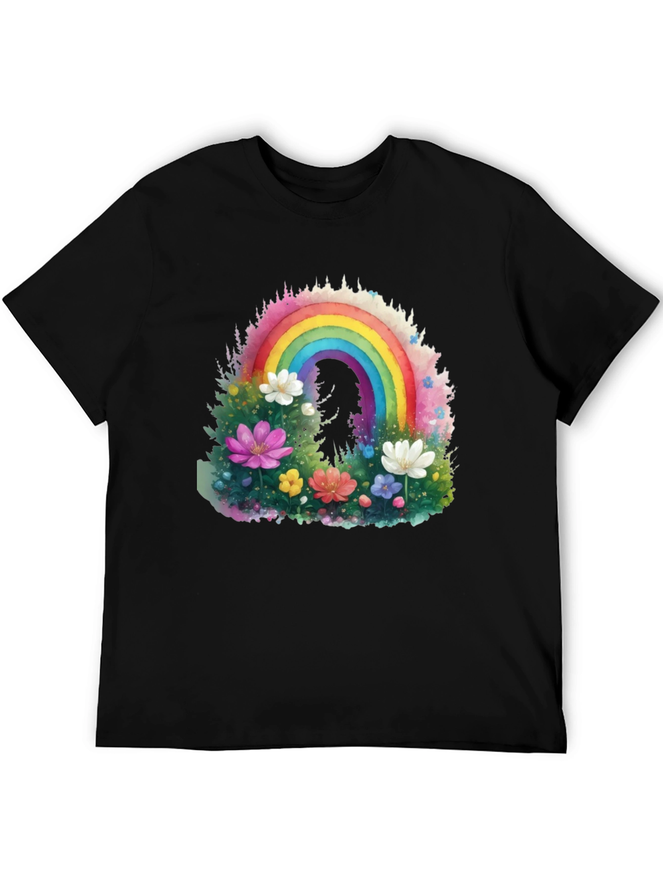 Rainbow Floral Graphic Tee