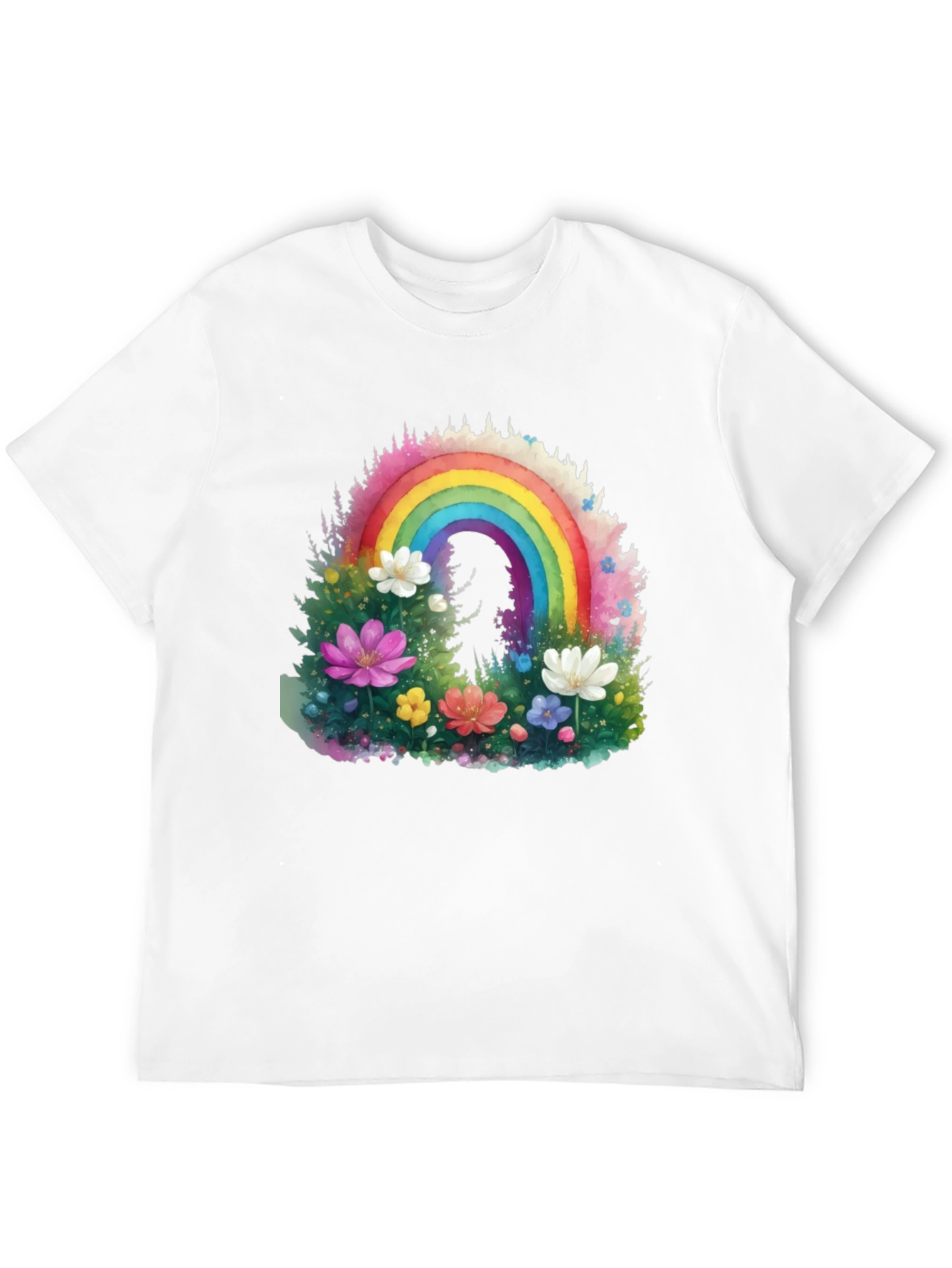 Rainbow Floral Graphic Tee