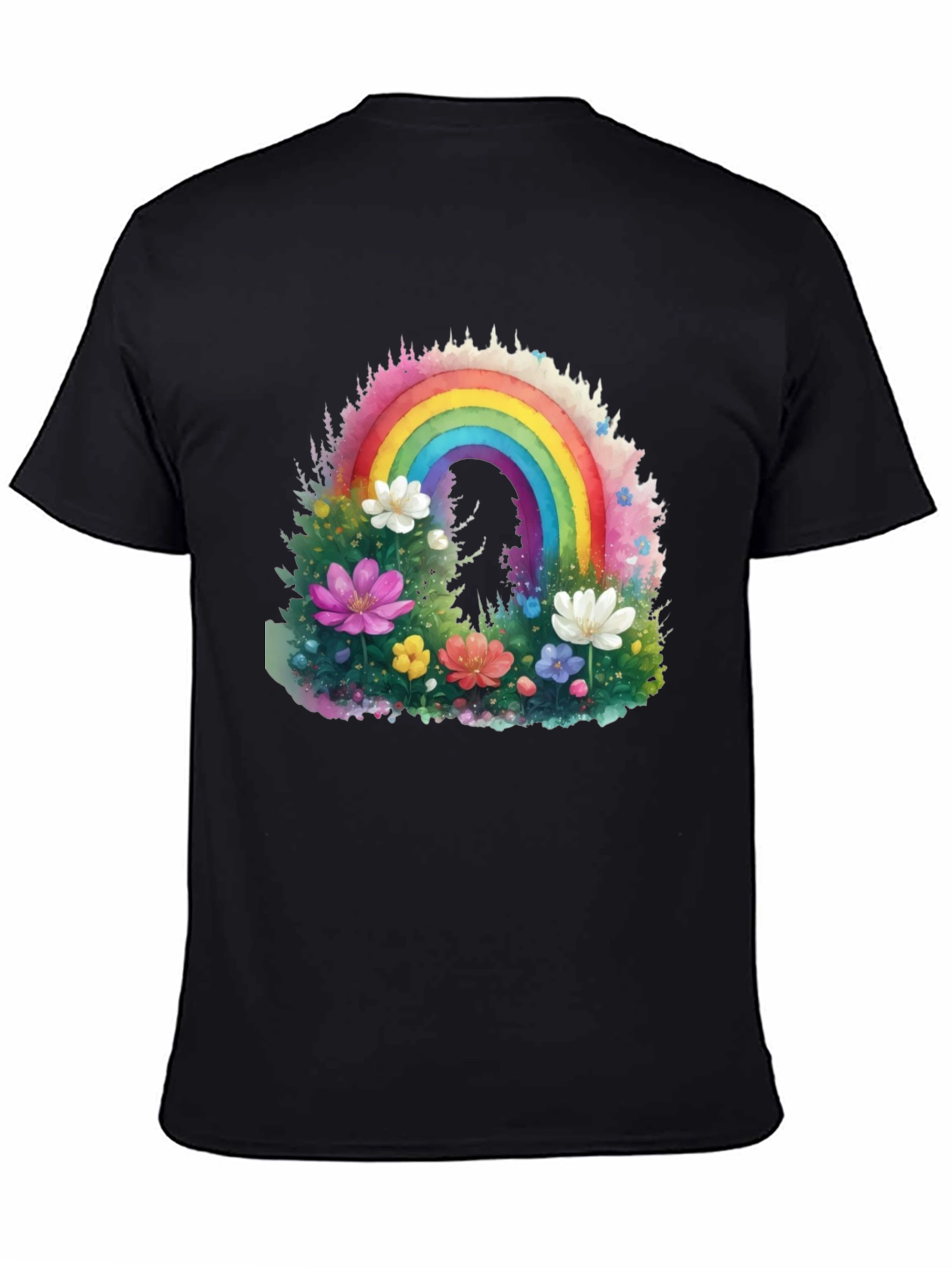 Rainbow Floral Graphic Tee