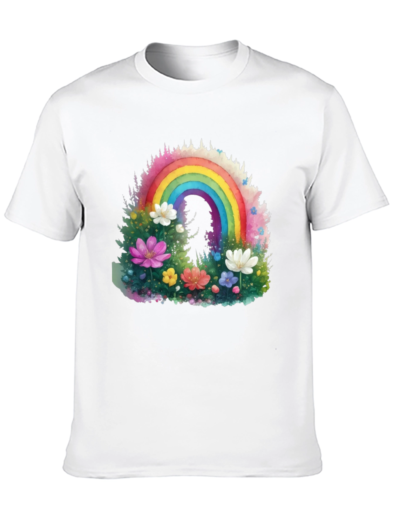 Rainbow Floral Graphic Tee