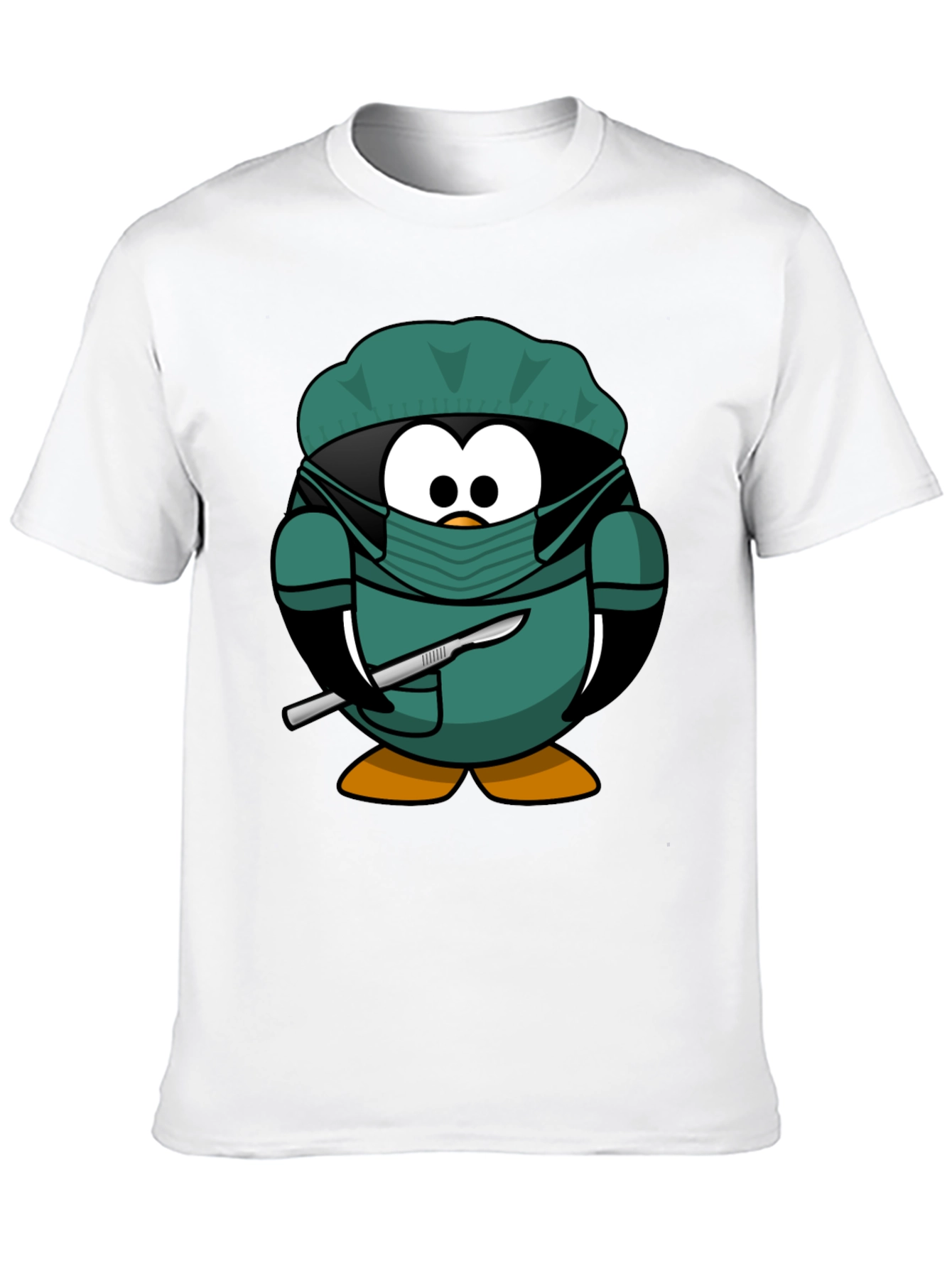 Surgeon Penguin T-Shirt - Novelty Graphic Tee
