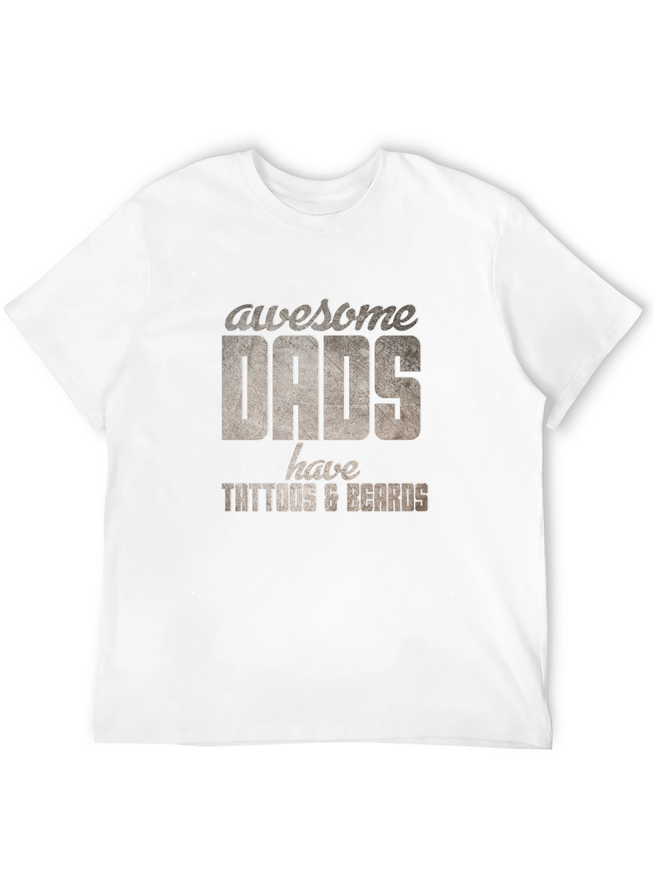 Awesome Dads Tattoo & Beard T-Shirt