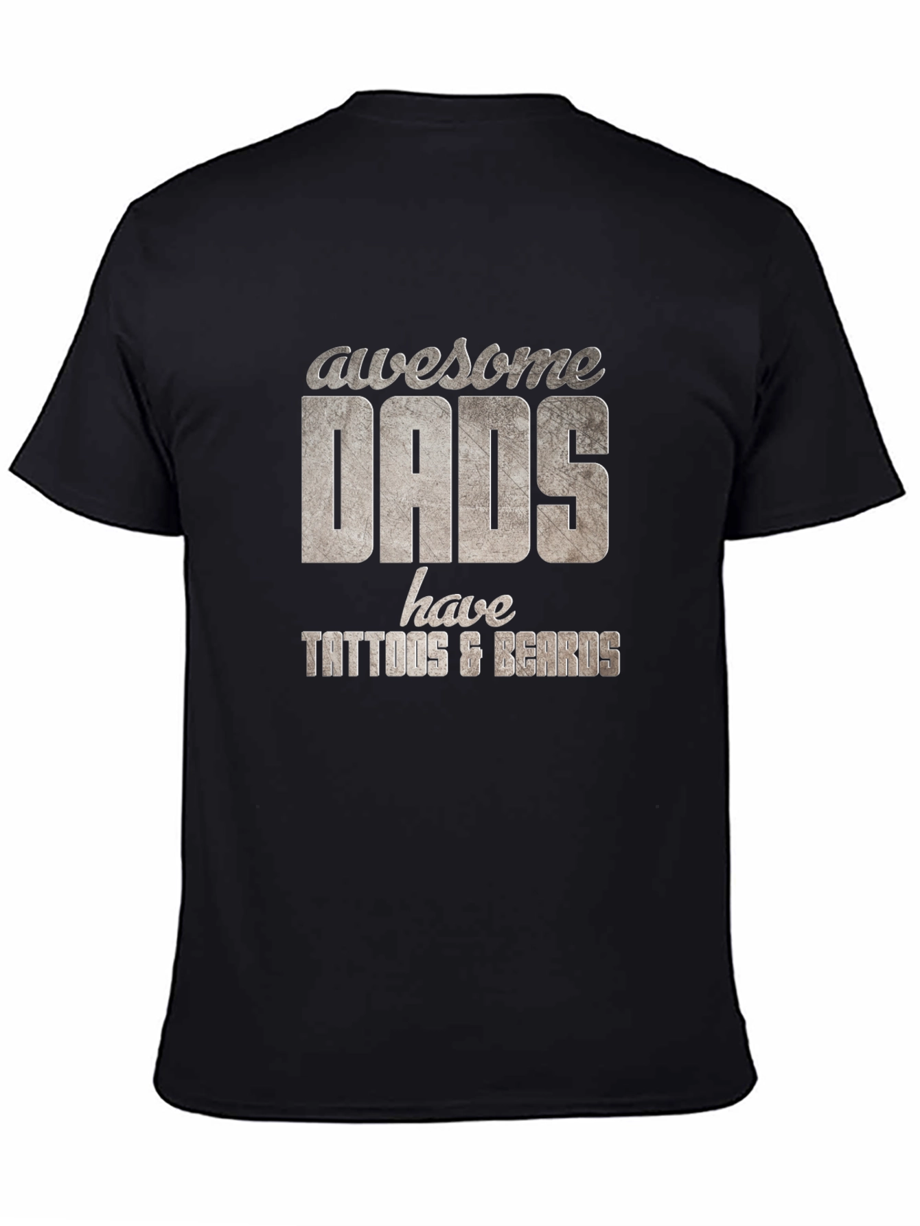 Awesome Dads Tattoo & Beard T-Shirt