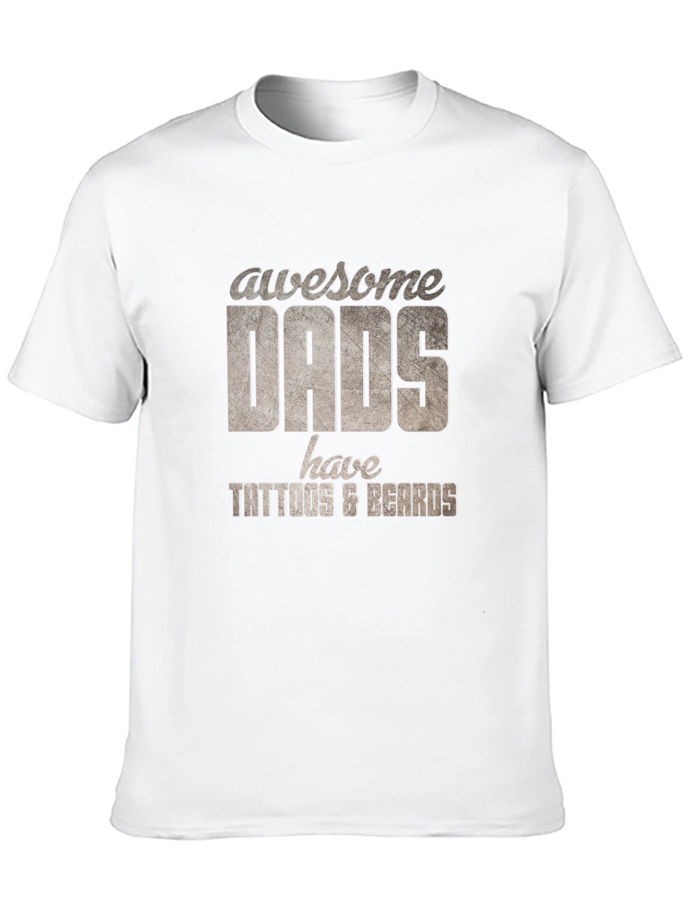 Awesome Dads Tattoo & Beard T-Shirt