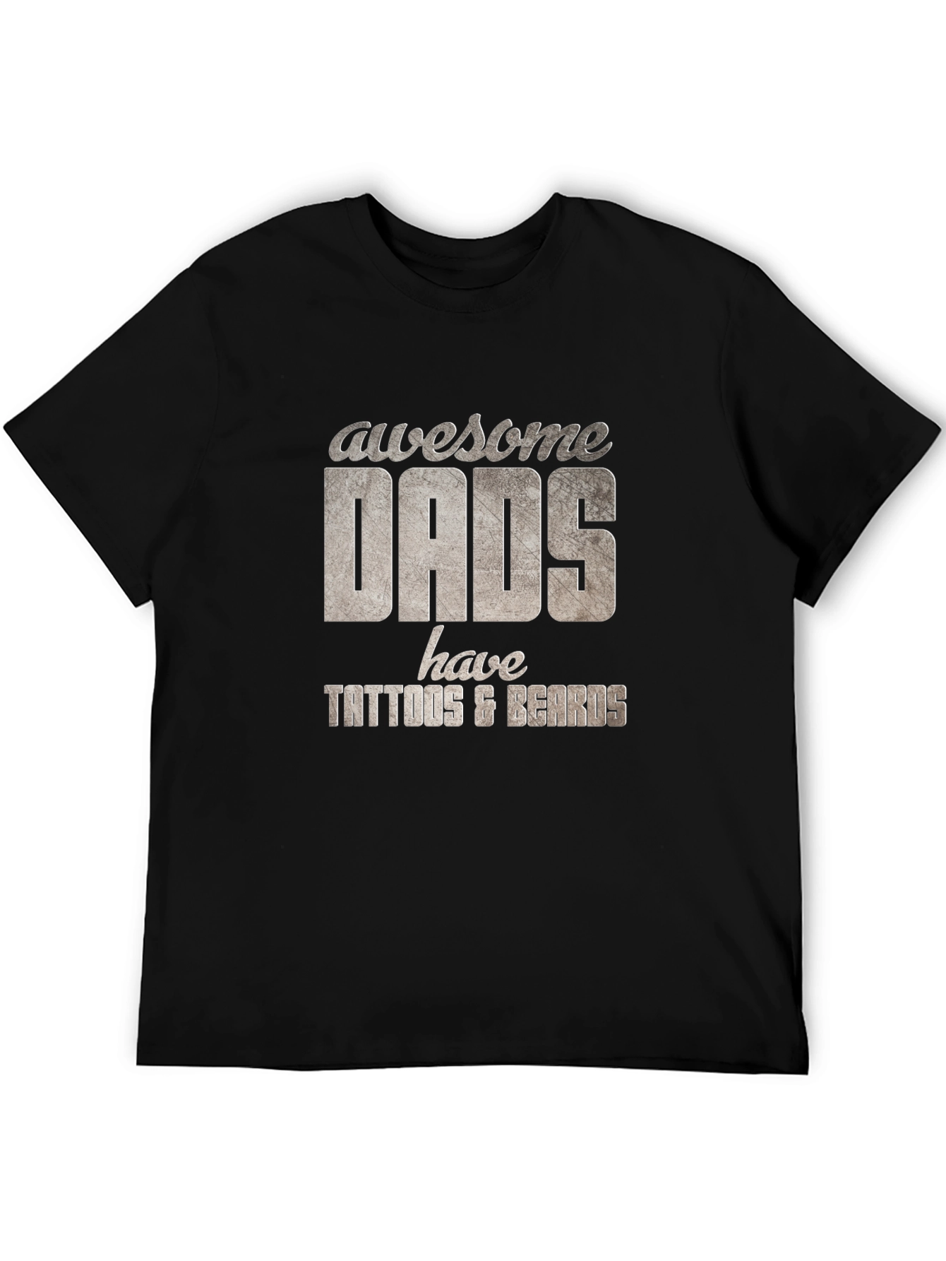 Awesome Dads Tattoo & Beard T-Shirt