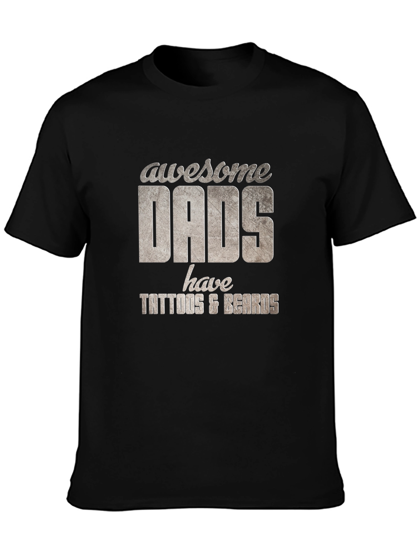 Awesome Dads Tattoo & Beard T-Shirt