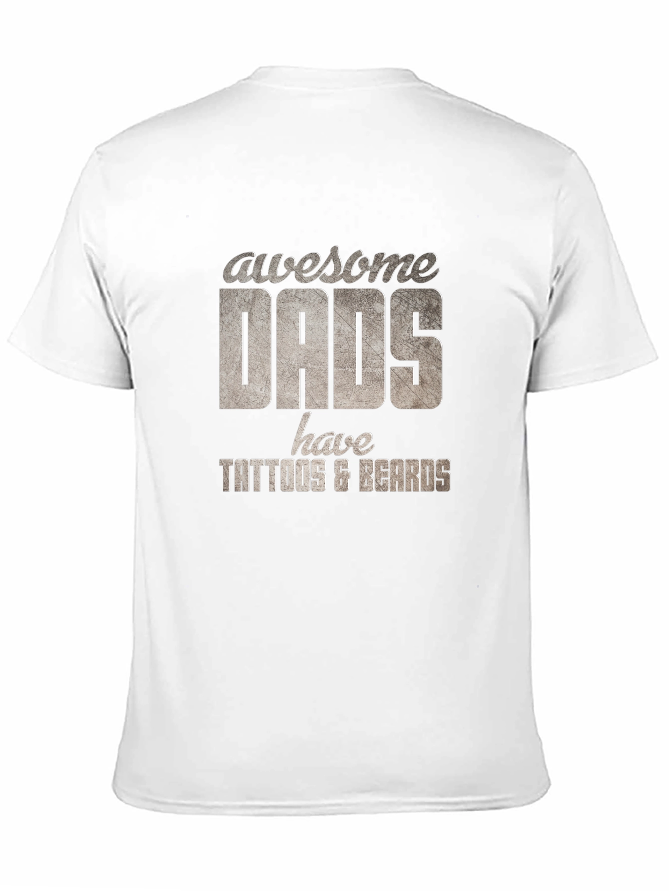 Awesome Dads Tattoo & Beard T-Shirt